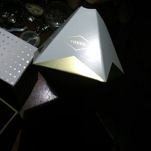 SALE! Vintage Fossil diamond shape Fossil Christmas Ornament Still In Box